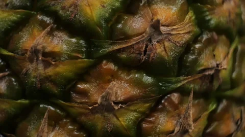 Pineapple texture surface, shot in macro motion. Stock Footage 147739646