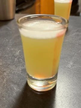 Pineapple upside down shot Stock Photos