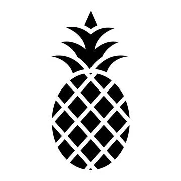 Pineapple Vector Icon Design Illustration Stock Illustration