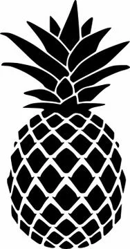 Pineapple vector Laser cut cnc panel design for metal, wooden room divider. Stock Illustration