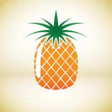 Pineapple vector symbol Stock Illustration
