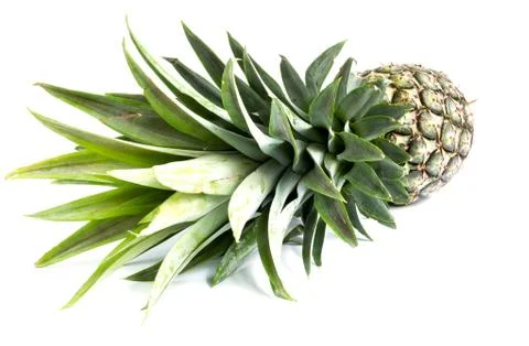 Pineapple on white background with clipping path Stock Photos