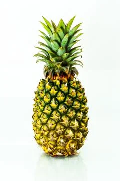 Pineapple on white background Stock Photos