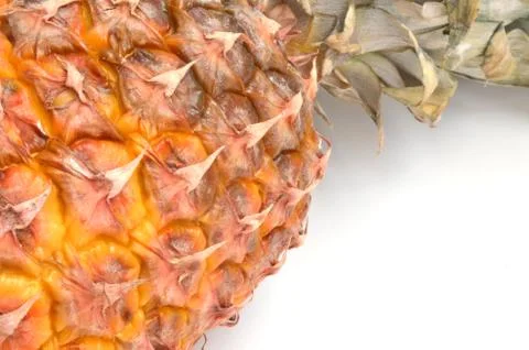 Pineapple on white background Stock Photos