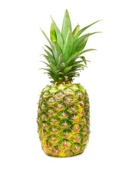 Pineapple on white background Stock Photos