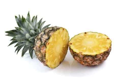 Pineapple on white background Stock Photos