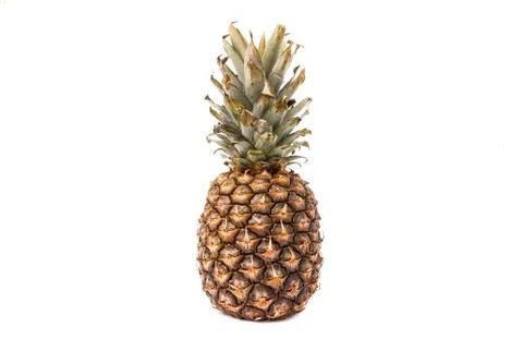 Pineapple on white background. Stock Photos