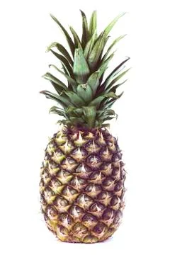 Pineapple on a white background Stock Photos