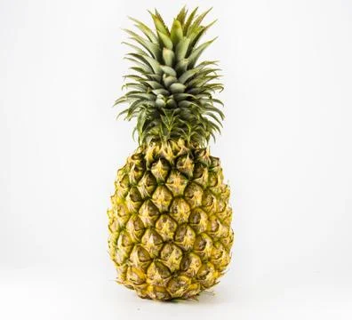 Pineapple on white background Stock Photos