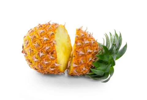 Pineapple on white background Stock Photos