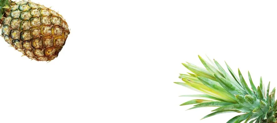 Pineapple on white background. Foto stock