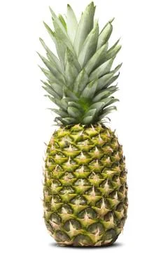 Pineapple on a white background Stock Photos