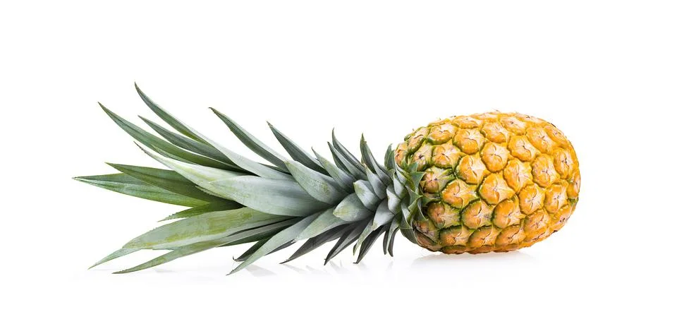 Pineapple on white background Stock Photos