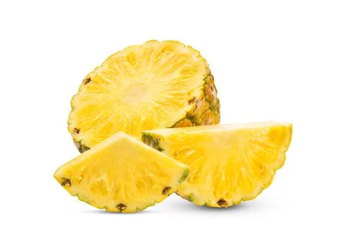 Pineapple on white background Stock Photos