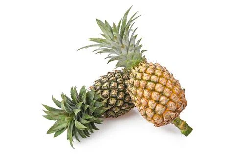 Pineapple on white background. Stock Photos