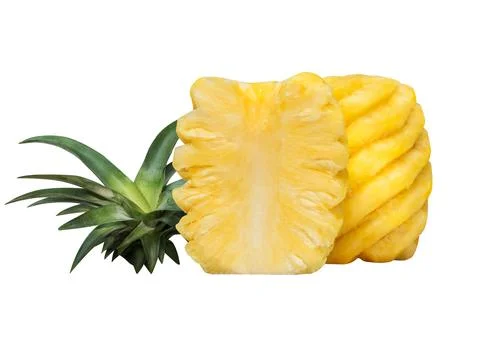 Pineapple on white background Stock Photos