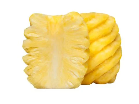 Pineapple on white background Stockfoto's