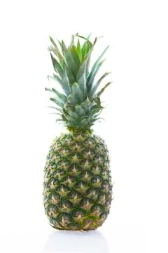 Pineapple on white isolated background Stock Photos
