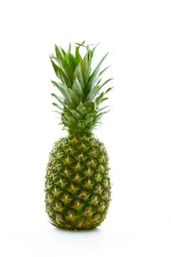 Pineapple on white isolated background Stock Photos