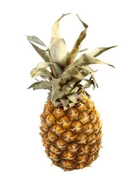 Pineapple on white Stock Photos
