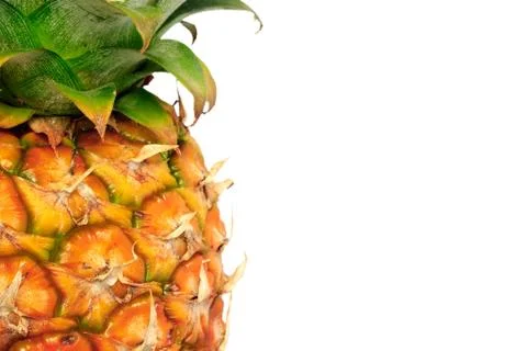 Pineapple on white Stock Photos