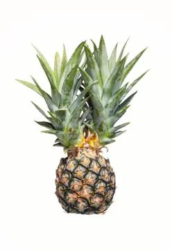 Pineapple on white Stock Photos