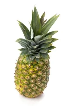 Pineapple on white Stock Photos