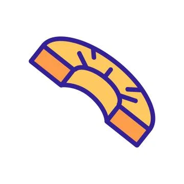 Pineapple without leaves icon vector outline illustration Stock Illustration