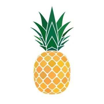 Pineapple yellow icon Stock Illustration