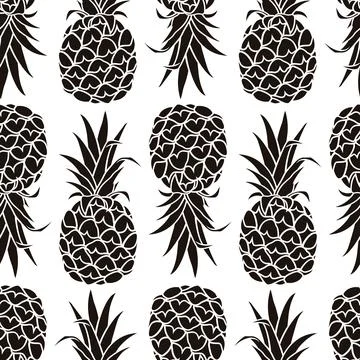 Pineapples background 003 Stock Illustration
