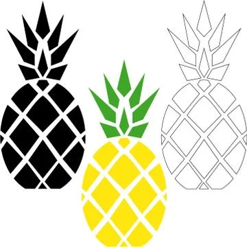 Pineapples Stock Illustration