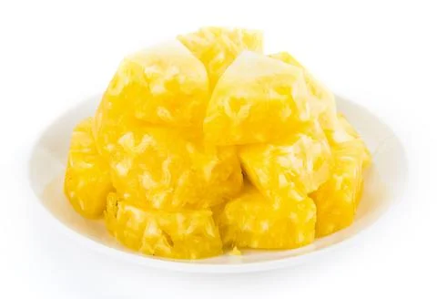 Pineapples isolated on white background Stock Photos