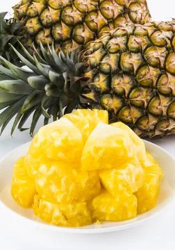 Pineapples isolated on white background Foto stock