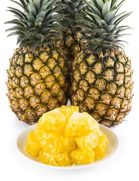 Pineapples isolated on white background Foto stock