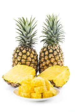 Pineapples isolated on white background Foto stock