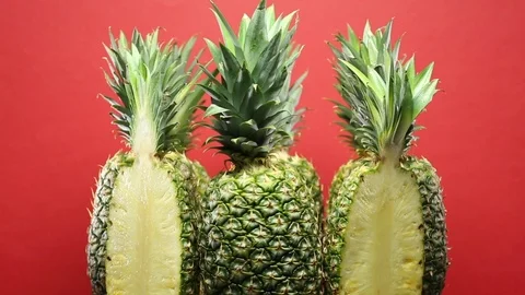 Pineapples rotating Stock Footage 103604346