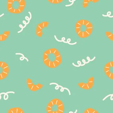 Pineapples Slices Fun Pattern Silly Loops Illustrazione stock