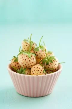 Pineberries in a bowl Stock Photos
