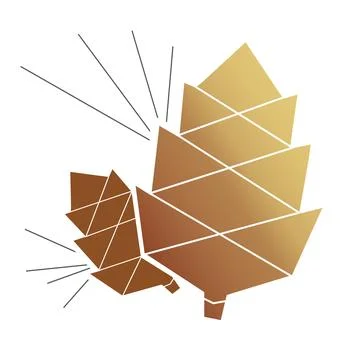 Pinecone Icon Vector Illustrazione stock