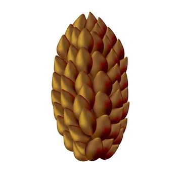 Pinecone icon, vector illustration design. Christmas collection. Illustrazione stock