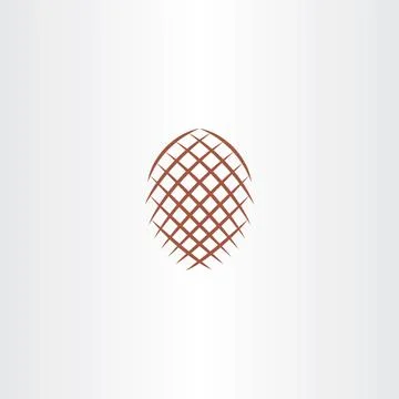 Pinecone icon vector sign element design symbol Illustrazione stock