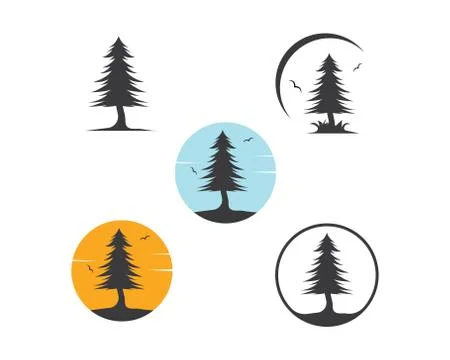 Pines tree vector illustration design Stock Illustration