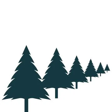 Pines tree vector illustration design Stock Illustration