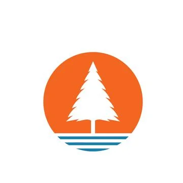 Pines tree vector illustration design Stock Illustration