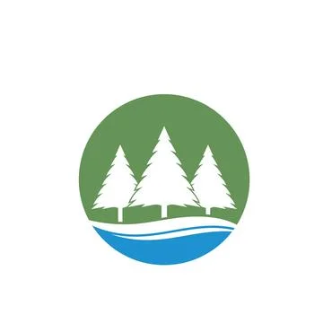 Pines tree vector illustration design Stock Illustration