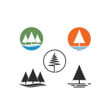 Pines tree vector illustration design Stock Illustration