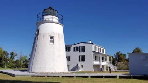 Piney Point Lighthouse, St. Mary's County, Maryland. Stock Footage 140867114