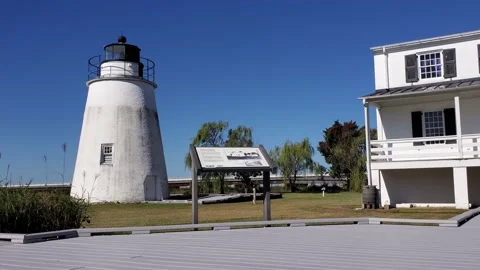 Piney Point Lighthouse, St. Mary's County, Maryland. Stock Footage 140867310