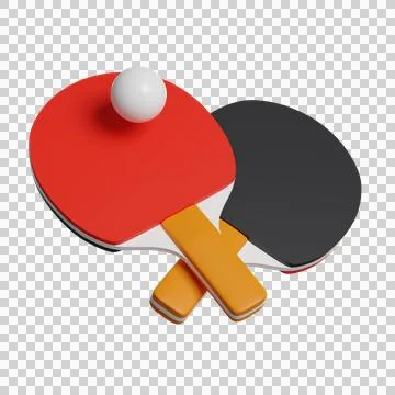 Ping pong 3D icon Stock Illustration
