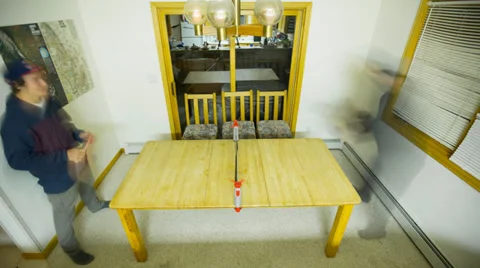 Ping-Pong 4k Time-lapse Photography Stock-Footage 33579376